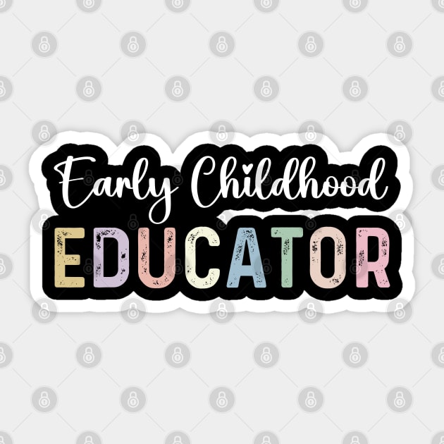 Funny Special Education Vintage Early Childhood Educator Sticker by Printopedy